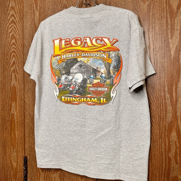 2007 Harley Davidson Legacy Effingham IL Wrecking Crew Graphic T Lg Beefy HaneS - Picture 2 of 10